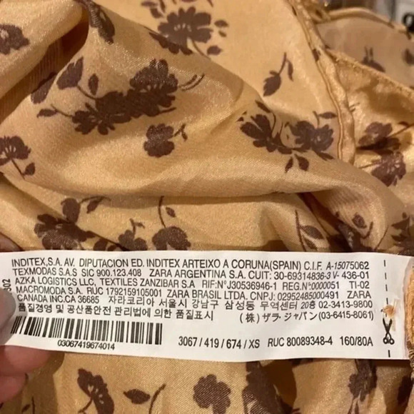 Zara Ling sleeve cropped printed shirt - Picture 8 of 8